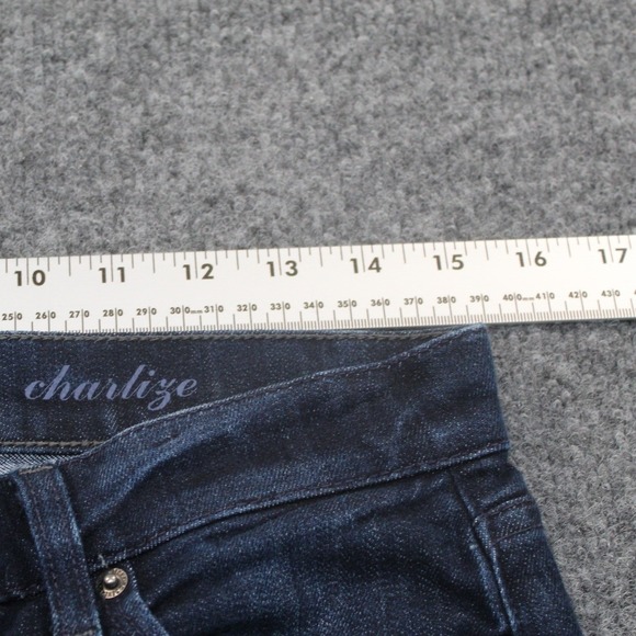 7 For All Mankind Charlize Bootcut Jeans Dark Wash Women's Size 29 - Picture 8 of 11